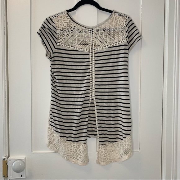 Striped Lace Shirt - Picture 5 of 8